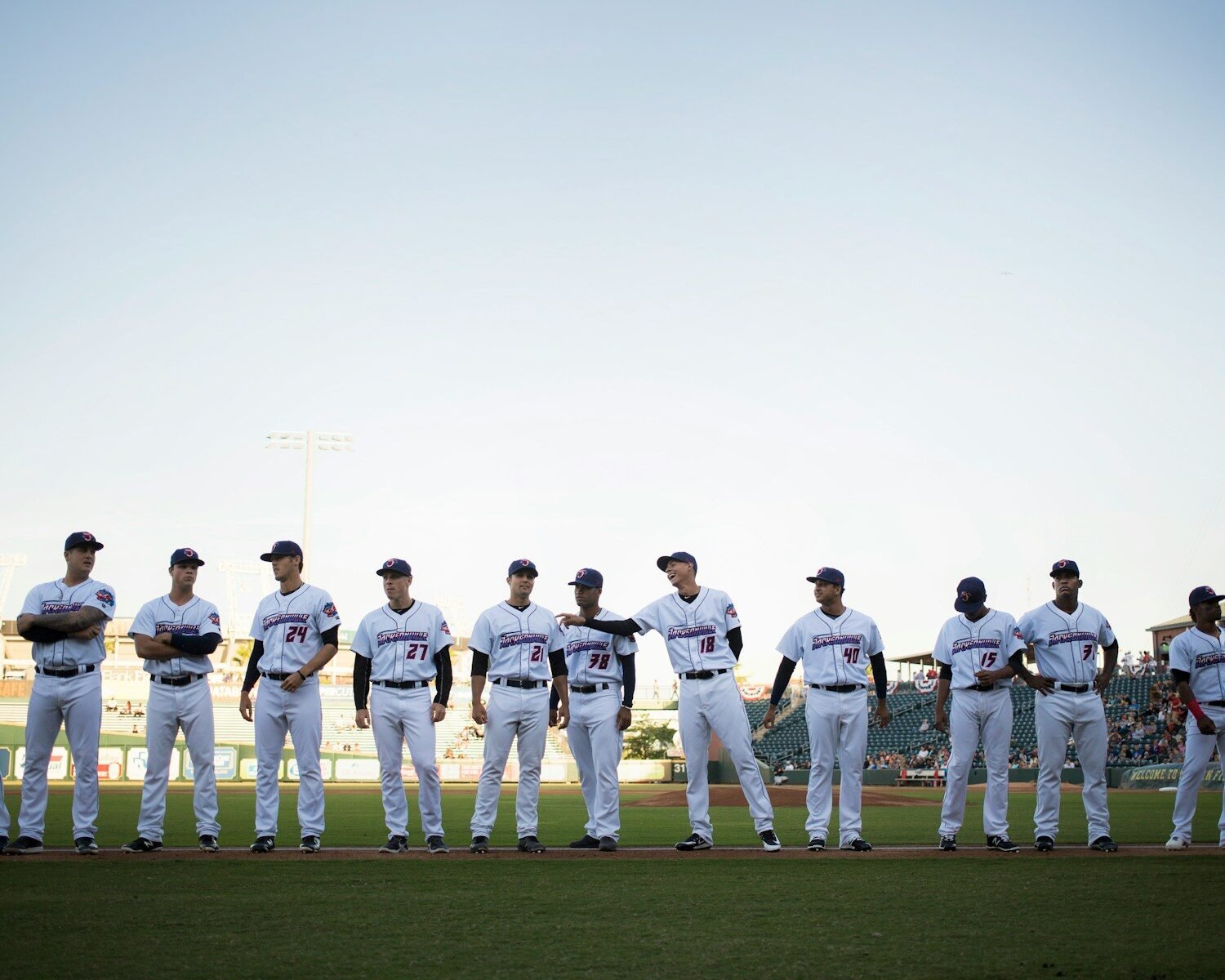 Brewers team on the field